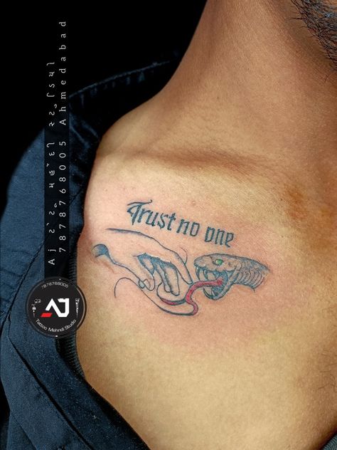 Trust no one tattoo design| trust no one | trust no one tattoo | ajtattoomehndistudio@ajtattoomehndistudio 
@ajtattooo 
Book Your Appointment Now
DM ya Call : 7878768005
.
.
.
.
#ajtattoo #ajtattoomehndistudio #ajtattoostudio #ajtattooist #ajtattooandmehndistudio #7878768005 #vastral_tattoo #tattooahmedabad #tranding #viral
#share #like #save #comment Trust No One Tattoo Neck, Trust Yourself Tattoo Symbol, Don’t Trust Anyone Tattoo, Trust None Tattoos, Dont Trust Tattoo, Trust Nobody Tattoo, Trust No One Tattoo Design, No One Trust, No Love Tattoo