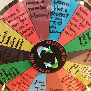 Bryce Kozla Blog: Prizeless Prize Wheel: My New Favorite Outreach Tool Sweater And Dress, Prize Wheel, Origami Yoda, Spin The Wheel, Black Tablecloth, Book Program, Health Fair, Youth Services, Reluctant Readers