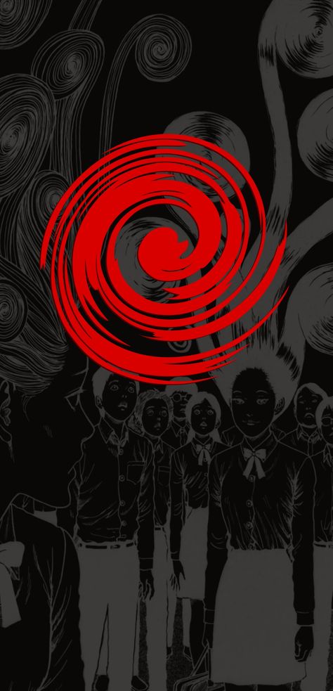 Junji Ito Wallpaper, Junji Ito Uzumaki, Macbook Air Wallpaper, 90s Wallpaper Hip Hop, Iphone Colors, Japanese Horror, Velvet Wallpaper, Junji Ito, Dark Art Illustrations