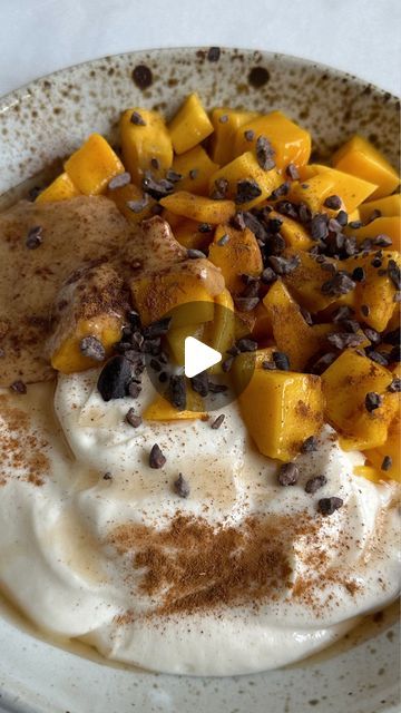 Marianna Moore on Instagram: "I will be eating mango protein yogurt bowls all summer until I never want to look at another mango again.

Ingredients:
2/3 cup plain nonfat Greek yogurt 
1 scoop @flex_brands vanilla protein powder (discount code: MARIANNA15)
Diced honey mango 
Peanut butter 
Cinnamon 
Optional: cacao nibs and a drizzle of maple syrup

Instructions
Mix together yogurt and powder powder then add to a bowl and top with remaining ingredients. 

#healthybreakfast #highprotein #yogurtbowl #yogurt #healthyrecipes #glutenfreerecipes" Protein Yogurt Bowls, Peanut Butter Bowl, Eating Mango, Honey Mango, Yogurt Bowls, Protein Yogurt, Butter Cinnamon, Nonfat Greek Yogurt, Yogurt Bowl