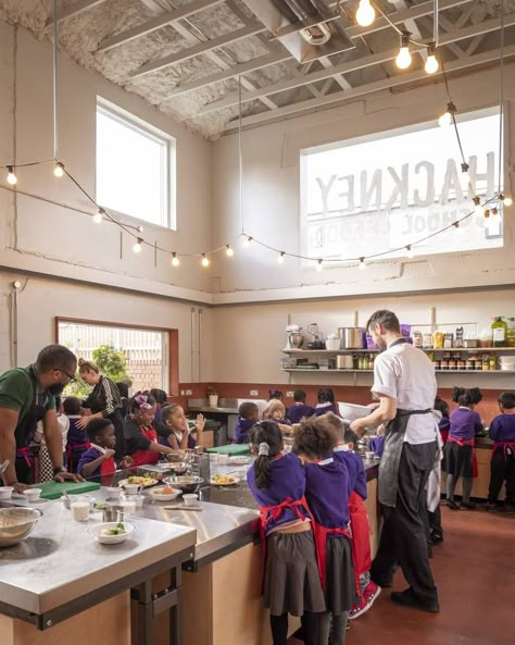 Gallery of Hackney School of Food / Surman Weston - 14 Sign In Page, Stephen Lawrence, Food School, Community Kitchen, Food Education, School Cafeteria, Red Brick House, Admin Dashboard, Good Readers