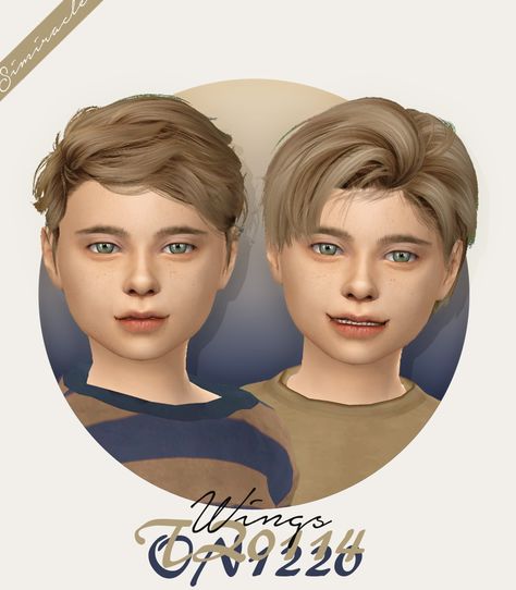 Simiracle: Wings TZ0114 and ON1220 – Kids Version hair retextured • Sims 4 Hairs Toddler Hair Sims 4, Toddler Cc Sims 4, Toddler Hairstyles Boy, Ts4 Hair, Sims 4 Toddler Clothes, Sims 4 Hair Male, Alpha Cc, Die Sims 4, Sims 4 Black Hair