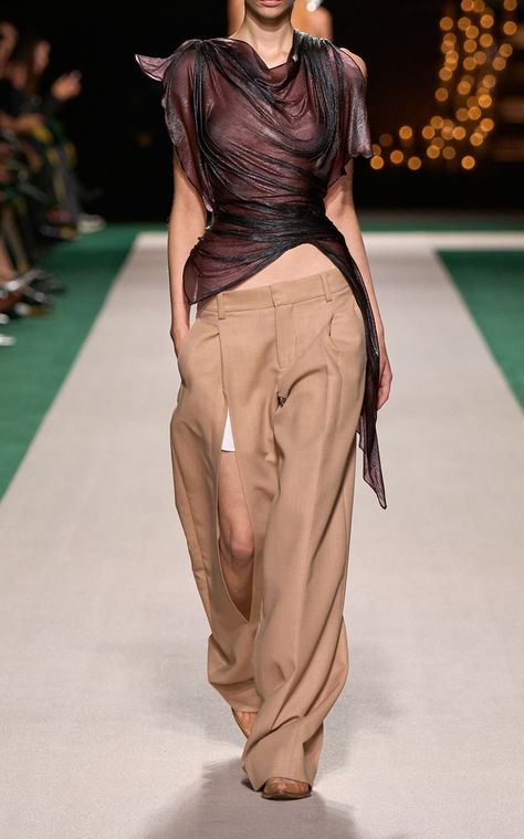 Women's Victoria Beckham Spring Summer 2025 Collection | Moda Operandi Victoria Beckham Style, Summer 2025, Bridal Event, Satin Maxi, Satin Maxi Dress, Fashion Wear, Leather Top, Victoria Beckham, Moda Operandi