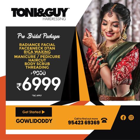 "💍💖 Unveil your bridal radiance with our Women's Combo Pre-Bridal Packages at just Rs 6999! Elevate your pre-wedding beauty journey with pampering and glow-enhancing treatments. 👰✨ . Book now to shine brighter on your special day....!! . Follow @toniandguyfinancialdistrict . 📍Above to Domino's, Gowlidoddy, Financial District, Hyderabad 📞 954-236-9369 . #PreBridalPackages #BridalGlow #BeautyJourney #toniandguy #toniandguyfinancialdistrict #bridalmakeup #bridalmakeupartist #wedding Pre Bridal Packages, Pre Bridal, Bridal Packages, Toni And Guy, Financial District, Bridal Makeup Artist, Beauty Expert, Wedding Beauty, Body Scrub