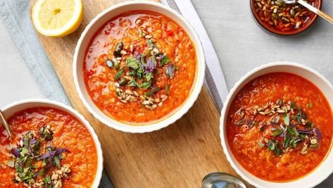 Michael Mosley's healthy red lentil soup is packed with nutrients and will keep you full - Mirror Online Turkish Red Lentil Soup, The Fast 800, Ginger Shot Recipe, Red Lentil Soup Recipe, Fast 800, Food Meaning, Lentil Soup Recipe, Granola Recipe Homemade, Veggie Meals