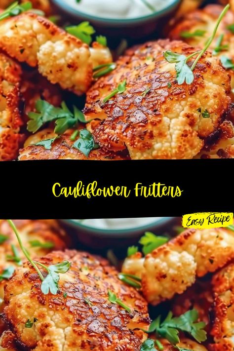 Cauliflower Fritters, Sides Recipes, Cauliflower Cheese, Fritter Recipes, Mashed Cauliflower, Side Recipes, Savory Snacks, Yummy Sides, Eat Well