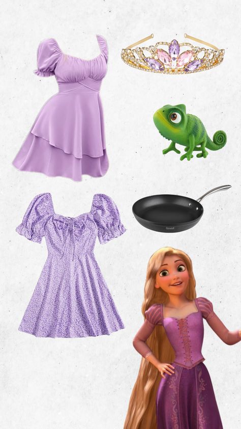 rapunzel and flynn rider from tangled!! How To Dress Like Rapunzel, Tangled Rapunzel Inspired Outfit, Rapunzel Costume Teenage, Modern Rapunzel Costume, Tangled Themed Outfit, Rapunzel Themed Outfit, Tangled Dress Inspired Outfits, Tangled Inspired Dress, Flynn Rider And Rapunzel Costume