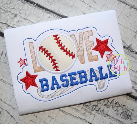 Baseball Applique, Free Applique Patterns, Designs By Juju, Machine Applique, Embroidery Ideas, Sports Design, Holiday Design, Applique Designs, Embroidery Applique