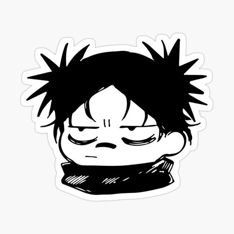 Promote | Redbubble Jjk Manga Art, Choso Jjk Manga, Funny Jujutsu Kaisen, Angry Chibi, Manga Art Black And White, Jjk Stickers, Grunge Stickers, Jjk Manga, Sticker Design Inspiration