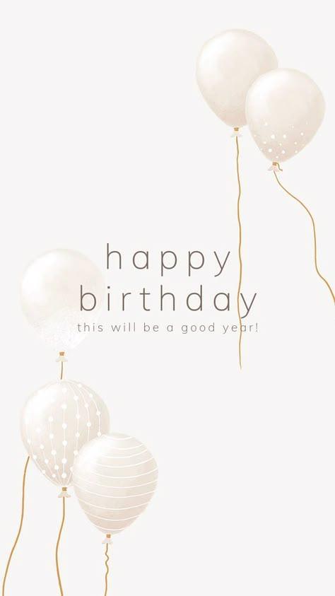 Minimal birthday Facebook story template, beige design | premium image by rawpixel.com / Sasi Birthday Wishes Background Images, Happy Birthday Aesthetic Wishes, Birthday Template Background Aesthetic, Instagram Birthday Story, Birthday Instagram Post, Wishing Quotes, Birthday Backgrounds, Backgrounds White, Birthday Story