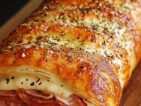 Try This Easy Stromboli Recipe for a Flavorful Italian Delight! - NewsBreak Easy Stromboli, Italian Stromboli, Italian Stromboli Recipe, Ground Beef Stromboli Recipe, Stromboli Dough Recipe Bread Machine, Stromboli With Pizza Dough, Meat Stromboli Recipe, Different Stromboli Recipes, Quick And Easy Stromboli