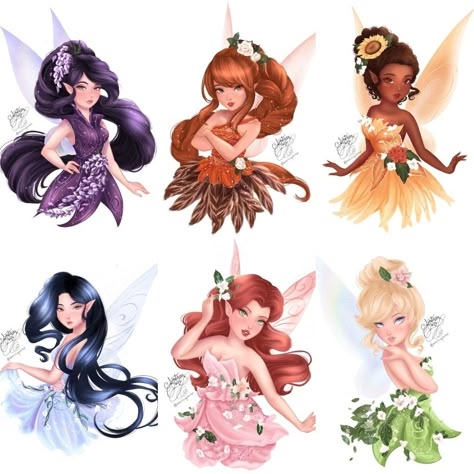 Faerie Core, Disney Fairies Pixie Hollow, Tinkerbell And Friends, Disney Princess Fan Art, Pixie Hollow, Disney Princess Drawings, Fairy Artwork, Disney Artwork, Disney Fairies