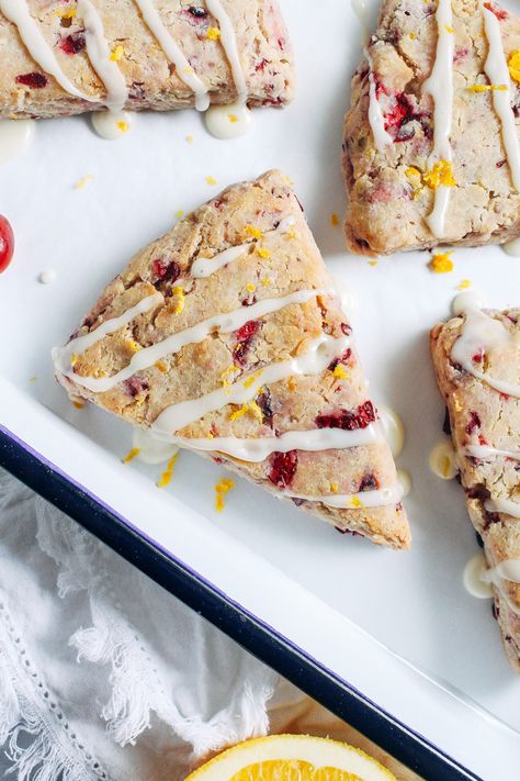 Gluten-free Cranberry Orange Scones - Making Thyme for Health Cranberry Scone, Orange Scones Recipe, Lemon Cranberry, Cranberry Orange Scones, Vegan Scones, Cranberry Scones, Gluten Free Scones, Orange Scones, Scones Ingredients