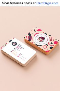 Trendy Business Cards Design, Name Card Graphic Design, Fun Business Cards Creative, Graphic Designer Card Business, Bussiness Card Artist, Businesses Card Design, Creative Bussines Cards, Business Card For Illustrator, Buissnes Card Ideas Graphic Design