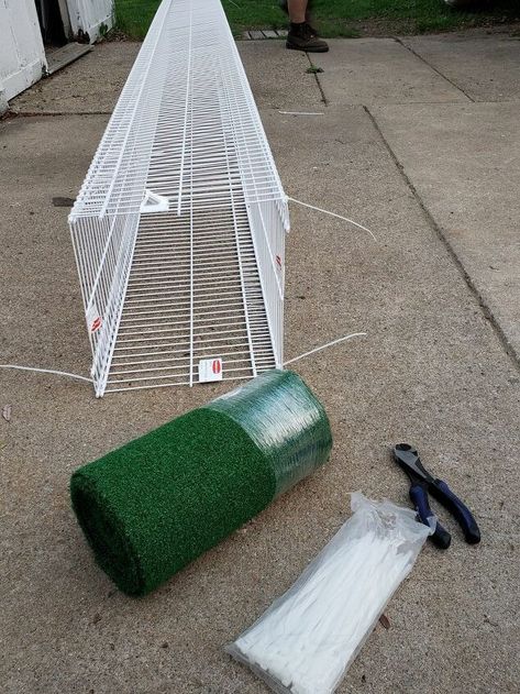 Outdoor Cat Patio Enclosure, Cat Walkway Outdoor, Diy Catio Toys, Outdoor Cat Run Ideas, Cat Runs Outdoor Diy, Diy Cat Tunnel Outdoor, Diy Cat Cattery, Cats And Rv Living, Outdoor Cat Hammock