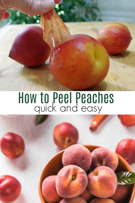 Peel Peaches, How To Peel Peaches, Canning Peaches, Clean Baking Pans, Peach Recipes, Deep Cleaning Tips, Peach Recipe, Rubbing Alcohol, Canning Recipes