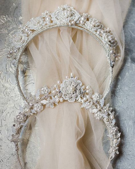 100 Likes, 35 Comments - Ivy Long (@ederajewelry) on Instagram: “Australian brides, I'm so pleased to announce that a selection of my designs will soon be available…” Bridgerton Wedding, Australian Brides, Lace Motifs, Vermont Usa, Tiara Headpieces, Pearl Bridal Headband, Vintage Tiara, Victorian Wedding, Wedding Dress Shoes