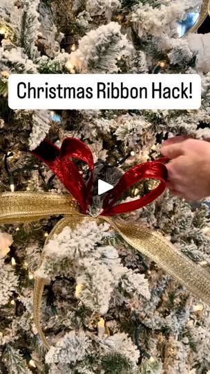 How To Add Ribbon To Christmas Garland, How To Decorate A Wreath With Ribbon, Ribbon Hacks For Christmas Tree, Christmas Tree Decorating With Ribbon, How To Put Ribbon On A Christmas Tree Easy, Diy Christmas Tree Bows, Ribbon On Trees Christmas, Adding Ribbon To Christmas Tree, How To Put Ribbon On A Christmas Tree