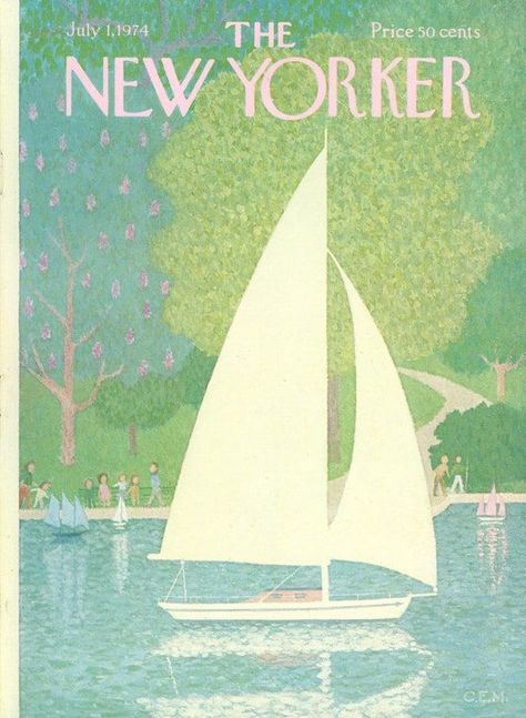 The New Yorker Magazine, Charles Martin, New Yorker Magazine, New Yorker Covers, Dorm Wall Art, Dorm Art, Dorm Posters, July 1st, Art Collage Wall