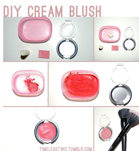 This is a super easy tutorial on how to make your own cream blush. It only takes a few minutes to make and you probably already have all the things needed at home. Time: Less than 10 minutes to make... Homemade Cream Blush, Cream Blush Diy, Homemade Blush Cream, Diy Cream Blush From Powder, Diy Blush Cream, How To Make Blush, Diy Cream Blush, Diy Blush, Homemade Blush