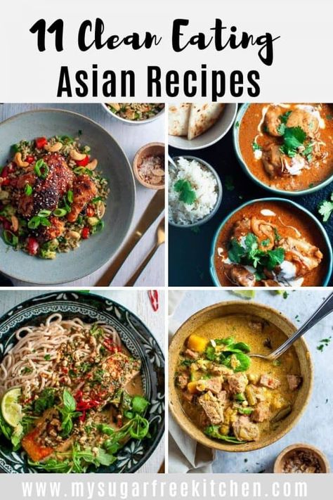 Homemade Asian Food, Clean Eating Dinners, Clean Eating Salmon, Slow Cooker Balsamic Chicken, Asian Diet, Clean Dinner Recipes, Healthy Asian Recipes, Asian Dinners, Easy Clean Eating