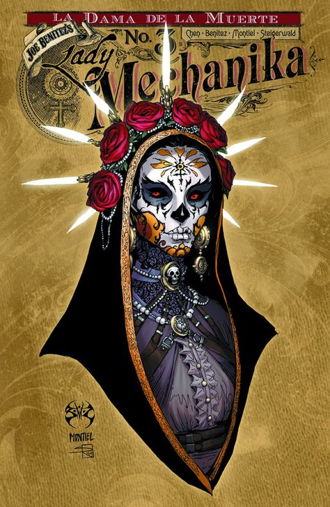 Lady Mechanika, Graffiti Tattoo, Day Of The Dead Art, Aztec Art, Sugar Skull Art, Chicano Art, Mexican Culture, Mexican Art, Steam Punk