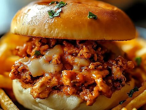 Cajun Chicken Sloppy Joes - Tastecove Cajun Beef, Chicken Sloppy Joes, Cajun Chicken, Sloppy Joe, Sloppy Joes, Easy Family Meals, Recipe Book, Family Meals, Chicken Recipes