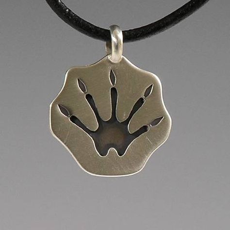 Raccoon Paws, Fortune Favors The Bold, Handcrafted Silver Jewelry, Animal Tracks, Animal Totem, Jewel Necklace, Animal Totems, Stone Jewelry, Handcrafted Jewelry