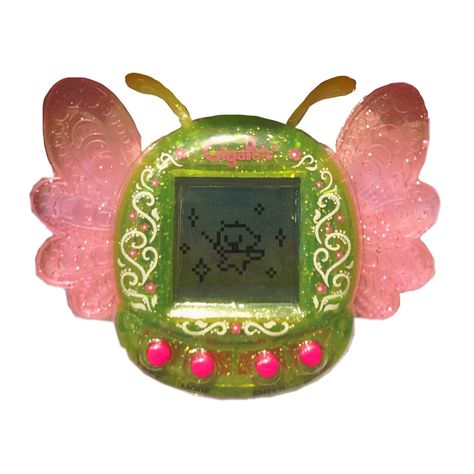 Retro Gadgets, Cute Icon, Image Swag, Virtual Pet, Png Icons, Arte Inspo, Cute Little Things, Green And Pink, Pink Glitter