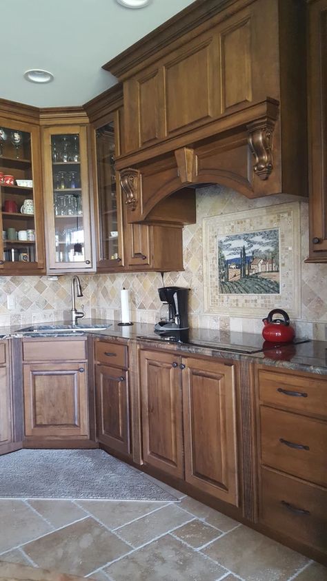 Knotty Alder Stain Colors, Knotty Alder Kitchen Cabinets, Craftsman Kitchen Cabinets, Alder Wood Kitchen Cabinets, Knotty Alder Kitchen, Alder Kitchen Cabinets, Alder Kitchen, Knotty Alder Cabinets, Alder Cabinets