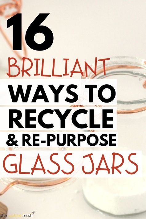 Repurpose Glass Jars, Upcycle Glass Jars, Glass Jars Diy, Mercury Glass Diy, Jars Diy, Glassware Crafts, Large Glass Jars, Organization Bathroom, Food Jars