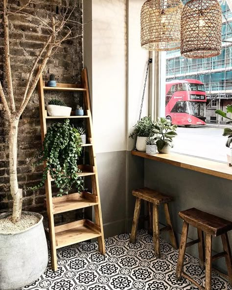 Kate Spiers, London Coffee Shop, I Love Coffe, Coffee Gallery, London Coffee, Farm Cafe, Milk Cafe, Rustic Cafe, Farmhouse Cafe