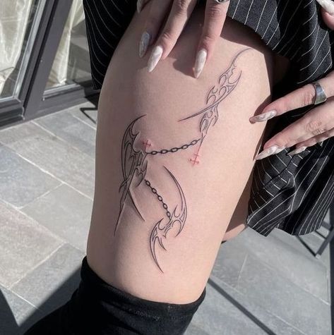 Rate This cyberciligism tattoo ideas From ⭐1~10. SAVE & FOLLOW i will update everyweek. 67 Tattoo, Cyberciligism Tattoo, Trible Tattoos, Sharpie Tattoos, Geek Tattoo, Tasteful Tattoos, Flash Tattoo Designs, Tattoo Style Drawings, Subtle Tattoos