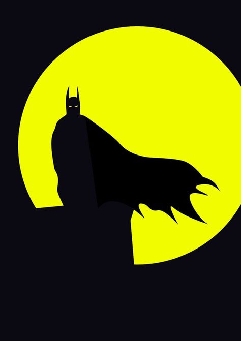 Minimalist Batman /// by Michael Turner /// via Behance Michael Turner, Dark Paint, Batman Poster, Batman Party, Hero Poster, Batman Wallpaper, Im Batman, Bd Comics, Superhero Comics