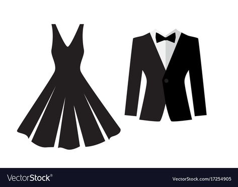 Clothes Clip Art, Dress Icon Logo, Icon Dress, Clothing Symbols, Clothes Clips, Semi Formal Attire, Formal Dress Code, Iconic Dresses, How To Make Logo