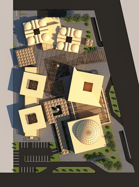 Crafts Center Architecture, Art And Craft Center Architecture, Craft Center Architecture Project, Art Gallery Plan, Fatimid Architecture, Cultural Architecture Concept, Art Center Architecture, Arts And Culture Center, Cultural Centre Design