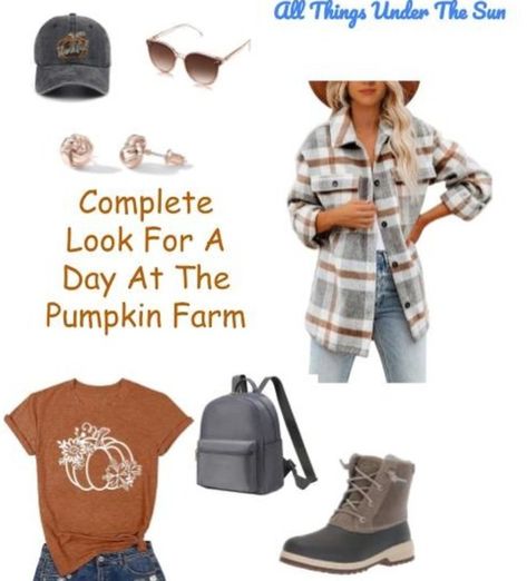 Here are some essentials for my day at the pumpkin farm. Copy the links for a closer look! Hat https://amzn.to/48MbRJy Sunglasses https://amzn.to/3LSxvBY Earrings https://amzn.to/48Ku0aH Shacket https://amzn.to/46mlPzF T-Shirt https://amzn.to/3ZN2ANp Sperry Boots https://amzn.to/3tlqymS Mini Backpack https://amzn.to/3tlqymS Sperry Boots, Pumpkin Farm, My Day, Mini Backpack, Fall Outfit, Sperrys, Fall Outfits, Backpacks, Sunglasses