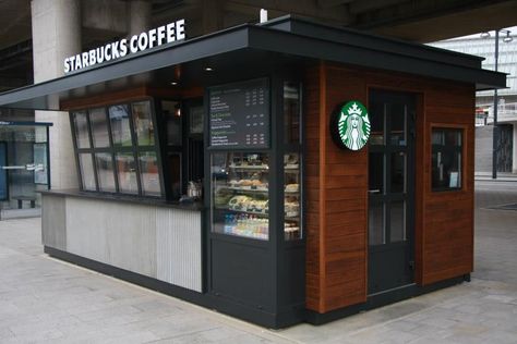 Outdoor coffee kiosk Cafe Kiosk Design, Kiosk Design Ideas, Outdoor Kiosk, Design Coffee Shop, Shipping Container Cafe, Coffee Booth, Container Coffee Shop, Container Restaurant, Container Cafe