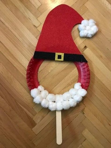 December Crafts, Christmas Crafts For Toddlers, Santa Crafts, Preschool Christmas Crafts, Toddler Arts And Crafts, Christmas Crafts For Kids To Make, Christmas Arts And Crafts, Kindergarten Crafts, Winter Crafts For Kids