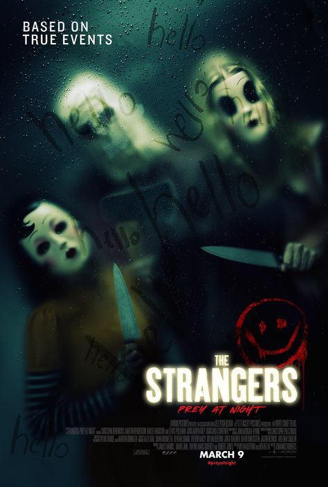 Strangers: Prey at Night (2018) [2025 x 3000] The Strangers Prey At Night, Crazy Movie, Indie Movie Posters, The Strangers, The Stranger Movie, Horror Movie Icons, رعب نفسي, Horror Posters, Horror Movie Art