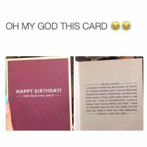 Burst Out Laughing, Birthday Cards For Friends, Bff Quotes, Some Funny Jokes, Cards For Friends, Funny Birthday Cards, Really Funny Memes, Funny Cards, Fun Quotes Funny