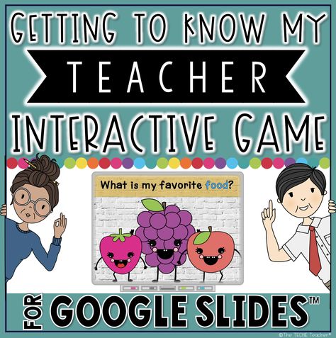 Games For Teachers, Teacher Games, Get To Know Your Students, Techie Teacher, Remote Teaching, First Week Of School, Instructional Technology, School Daze, Starting School