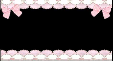 Pink Black Banner Discord, Cutecore Border Transparent, Pink Rentry Frame, Banner Frame Discord, Lace Png Aesthetic, Png Borders Frames, Banner Background Images For Editing, Cute Frame Png, Lace Divider