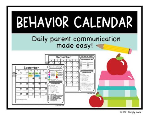 Classroom Parent Communication, Parent Teacher Behavior Communication, Behavior Contracts Elementary, Parent Teacher Communication Log Daily, Clip Up And Down Behavior Chart, Notes Key, Circle Of Control, Behavior Calendar, Clip Chart