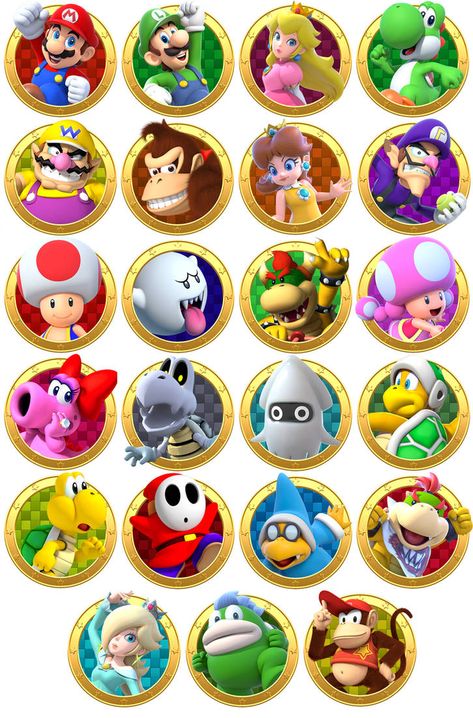 Mario Kart Party, Nintendo Party, Super Mario Bros Birthday Party, Mario E Luigi, Mario Bros Birthday, Mario Y Luigi, Mario Bros Party, Party Characters, Mario Birthday Party