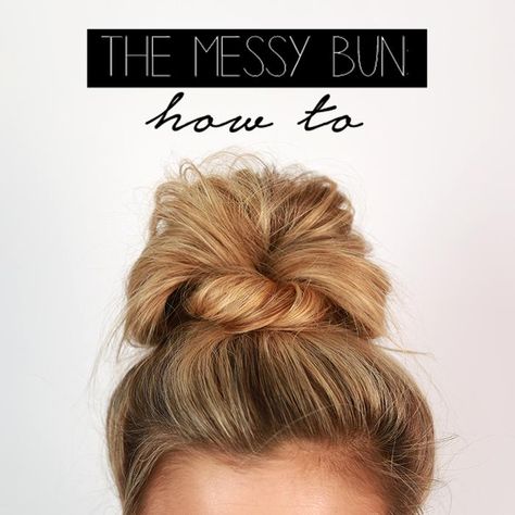 Finally...The hair tutorial we know you have all been waiting for! We love big buns (we cannot lie), and we are so excited to share your newest go-to hairstyle for chunky sweaters, scarves, and everything fall! This effortless bun pairs perfectly with your comfiest hoodies for lazy days, but also keeps your hair tangle-free from your cutest scarves and cargo jackets. This bun adds the perfect amount of sass to any outfit.{Keystone V-Neck Tee in Charcoal $38} Step one: Gather hair into a ponytail Messy Bun With Long Hair, Bun With Long Hair, Cute Bun Hairstyles, Easy Messy Bun, Perfect Messy Bun, Bun Tutorials, Beehive Hair, Messy Bun Tutorial, Cute Buns