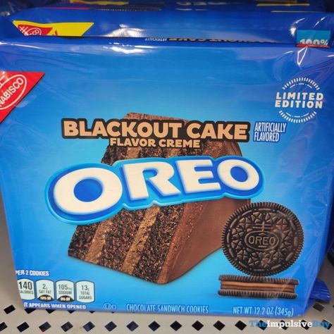 So is this pretty much Ultimate Chocolate Oreo, but without the white chocolate-flavored creme? (Spotted by Sage G at Walmart.) If you’re out shopping and see new products, snap a picture of them, and send them in via an email (theimpulsivebuy@gmail.com) with where you found them and “Spotted” in the subject line. Also, if you […] The post SPOTTED: Limited Edition Blackout Cake Oreo Cookies appeared first on The Impulsive Buy. Blackout Cake, Cake Oreo, Chocolate Oreo, Chocolate Oreos, Chocolate Sandwich Cookies, Oreo Cake, Cake Flavors, Sandwich Cookies, Oreo Cookies