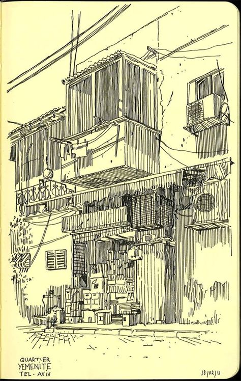 Urban schetches Jerusalem by Vincent Mahé Building Sketch, Observational Drawing, Perspective Art, Architecture Drawing Art, Perspective Drawing, Arte Inspo, Landscape Drawings, Ink Sketch, Sketchbook Inspiration