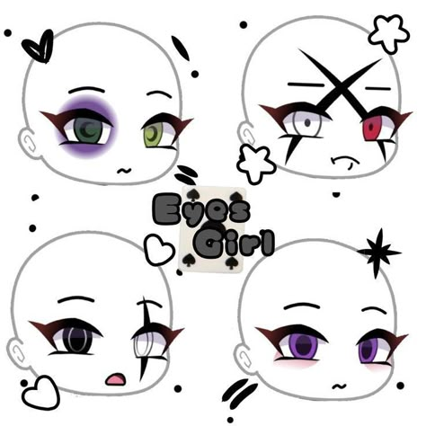 Gacha Life Sleep Outfits, Gacha Face, Gacha Eyes, Gacha Base Poses Cute, Gacha Fits, Gacha Life Outfit, Outfit Gacha, Gacha Life Ideas, Cute Eyes Drawing