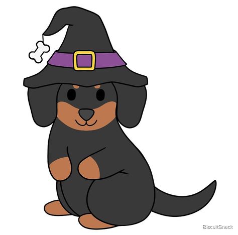 "Black Halloween Dachshund" by BiscuitSnack | Redbubble Halloween Dachshund, Black Dachshund, Ready For Halloween, Black Halloween, Tapestry Throw, Long Hoodie, Wood Print, Scooby Doo, Art Boards